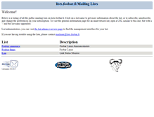 Tablet Screenshot of lists.foobar.fi